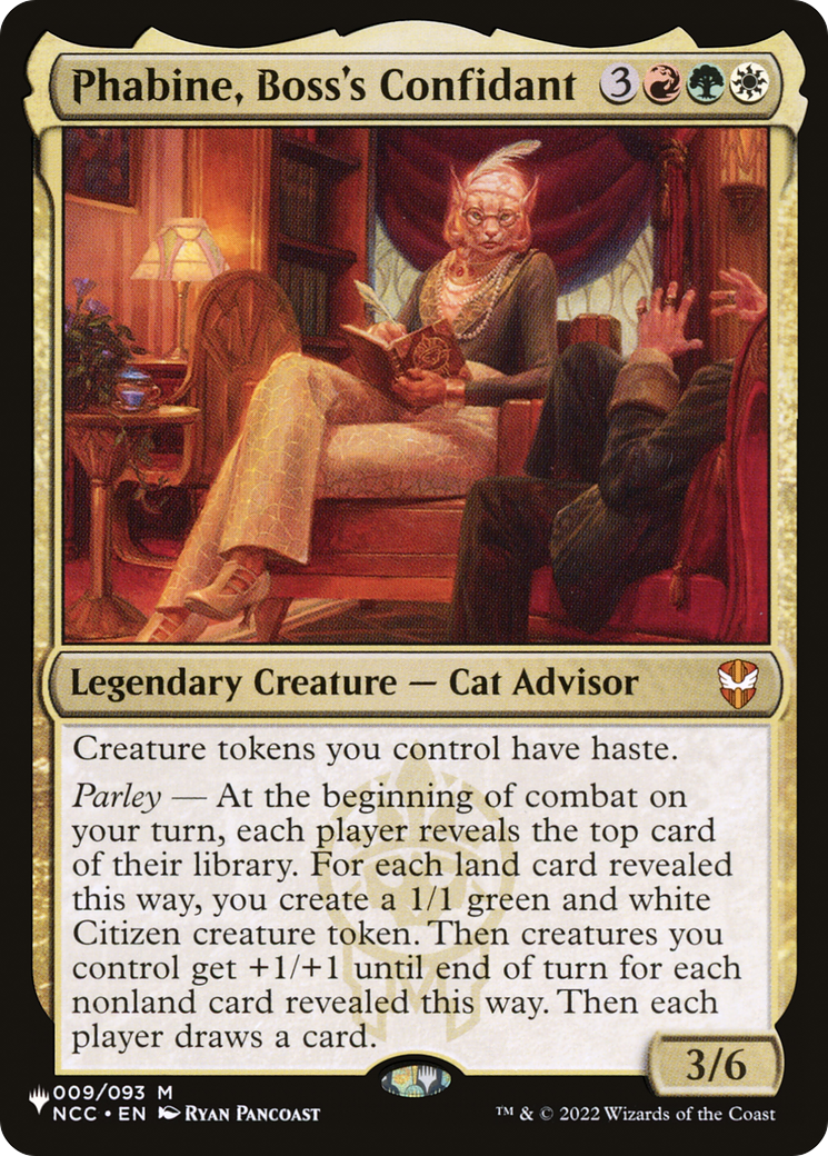 Phabine, Boss's Confidant (LIST-NCC-9) [Mystery Booster] The List MTG Single Wizards of the Coast