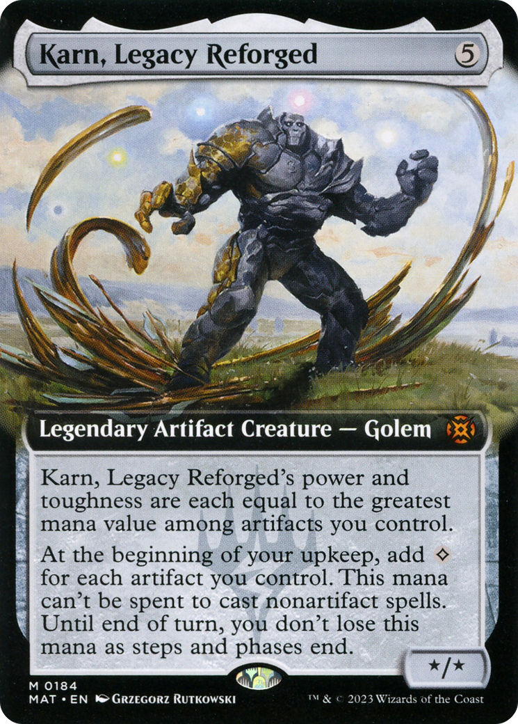 Karn, Legacy Reforged (MAT-184) [March of the Machine: The Aftermath] (Extended Art) MTG Single Wizards of the Coast