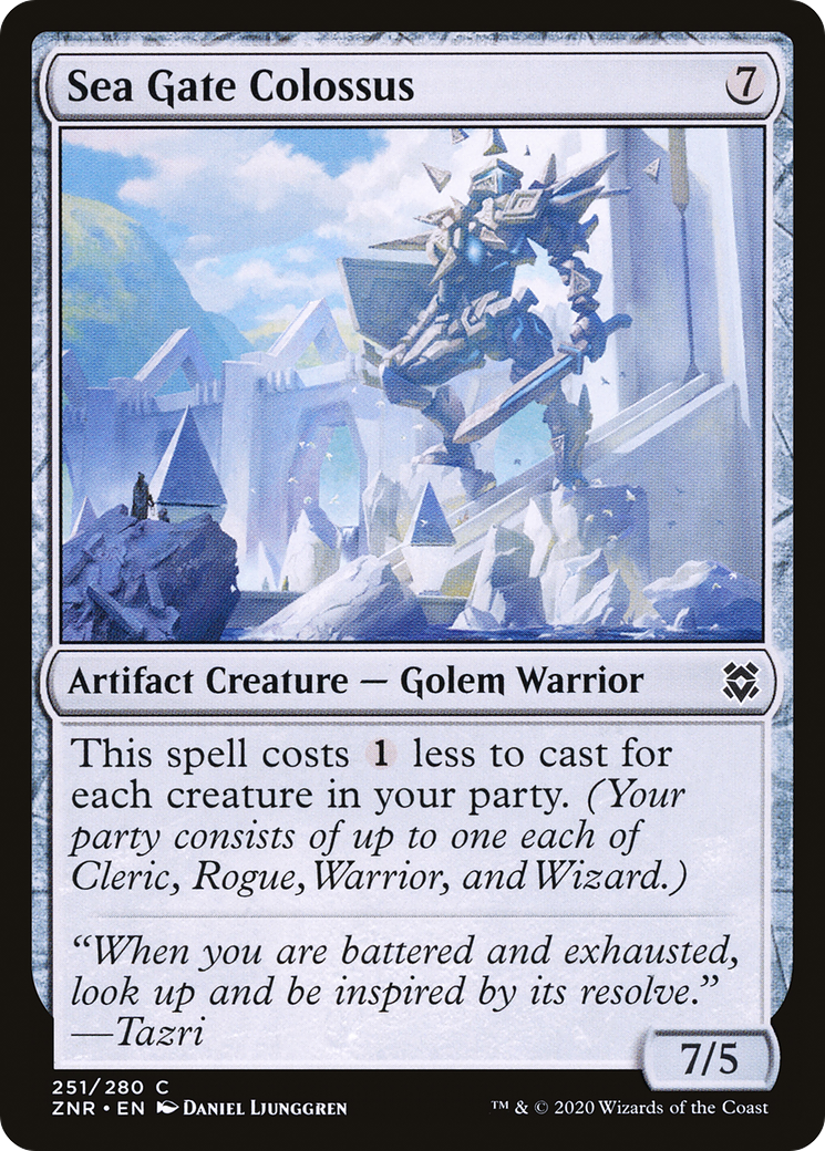Sea Gate Colossus (ZNR-251) [Zendikar Rising] Foil MTG Single Wizards of the Coast