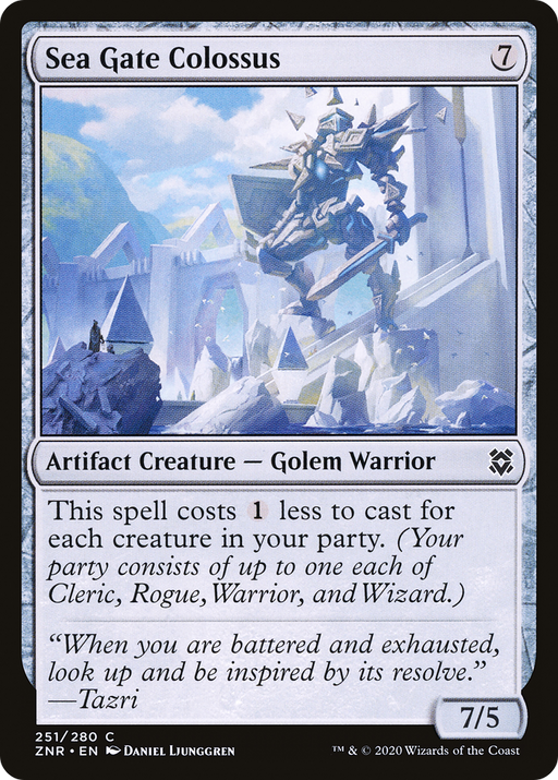 Sea Gate Colossus (ZNR-251) [Zendikar Rising] MTG Single Wizards of the Coast