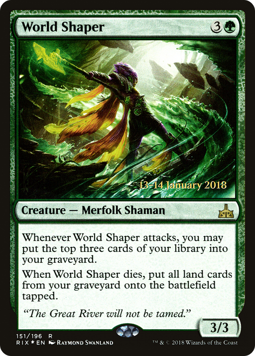 World Shaper (PRE-151) [Rivals of Ixalan Promos] Foil MTG Single Wizards of the Coast