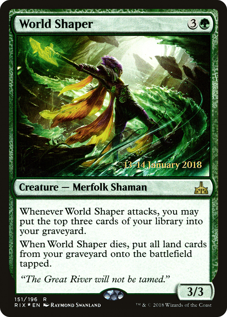 World Shaper [Rivals of Ixalan Prerelease Promos] MTG Single Magic: The Gathering   