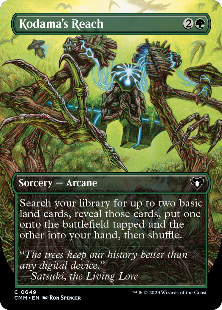 Kodama's Reach (CMM-649) [Commander Masters] (Borderless) Foil MTG Single Wizards of the Coast