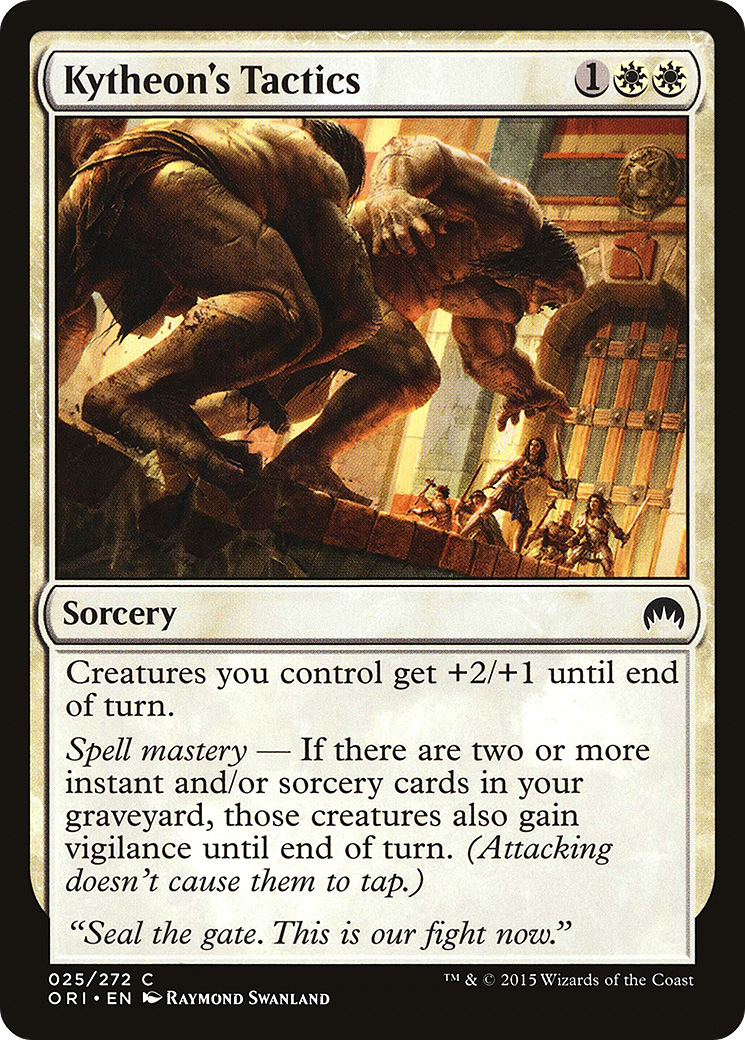 Kytheon's Tactics (ORI-025) [Magic Origins] MTG Single Wizards of the Coast