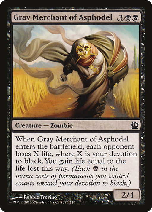 Gray Merchant of Asphodel (THS-089) [Theros] Foil MTG Single Wizards of the Coast