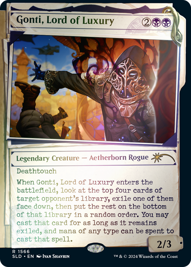 Gonti, Lord of Luxury (Rainbow Foil) (SLD-1566) [Secret Lair] Drop (Showcase) Foil MTG Single Wizards of the Coast