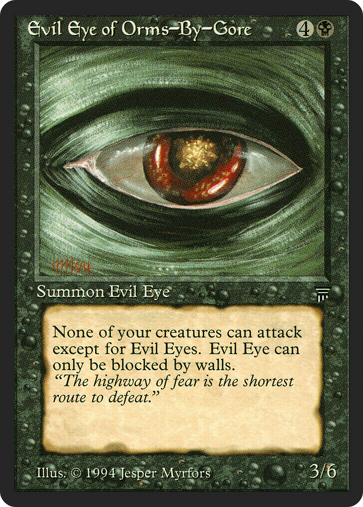 Evil Eye of Orms-By-Gore (LEG-) [Oldschool] Legends MTG Single Wizards of the Coast