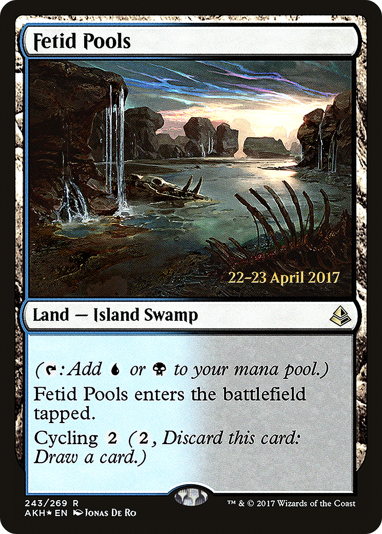 Fetid Pools (PRE-243) [Amonkhet Promos] Foil MTG Single Wizards of the Coast