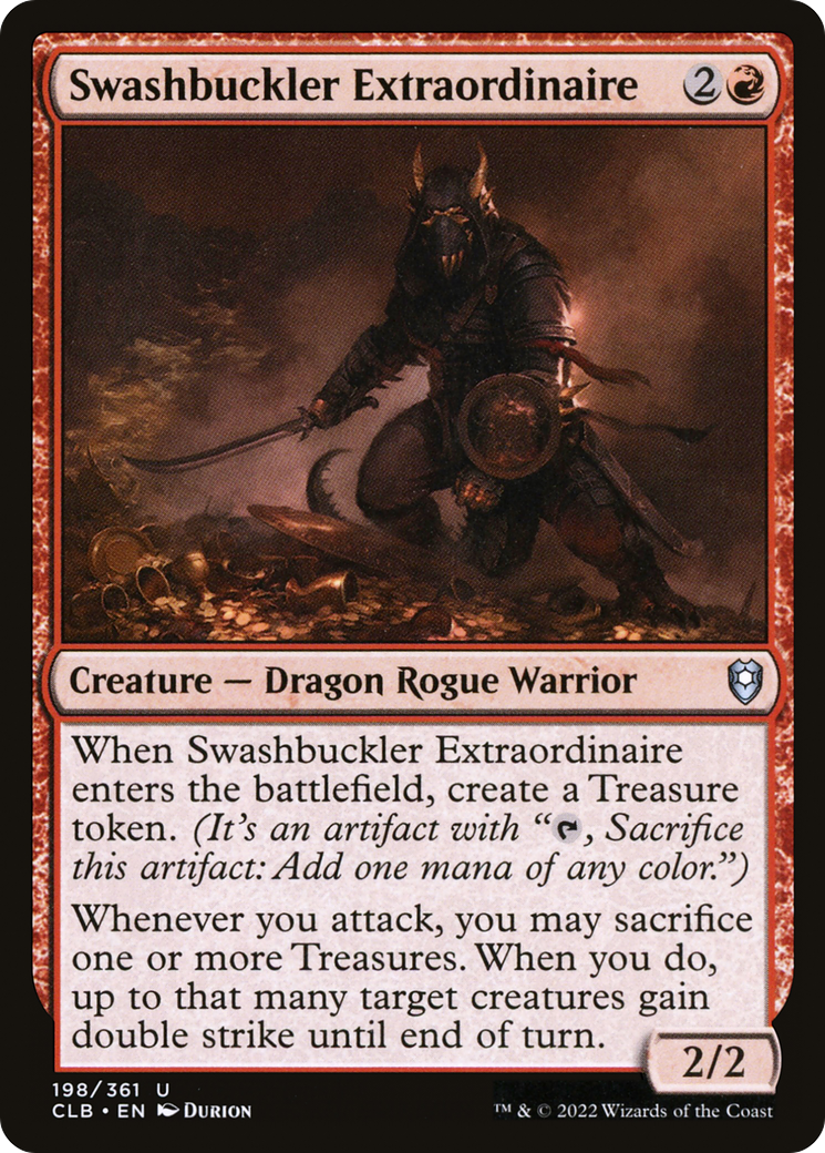 Swashbuckler Extraordinaire (CLB-198) [Commander Legends: Battle for Baldur's Gate] MTG Single Wizards of the Coast