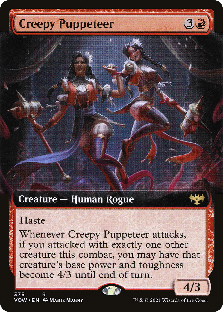 Creepy Puppeteer (VOW-376) [Innistrad: Crimson Vow] (Extended Art) Foil MTG Single Wizards of the Coast