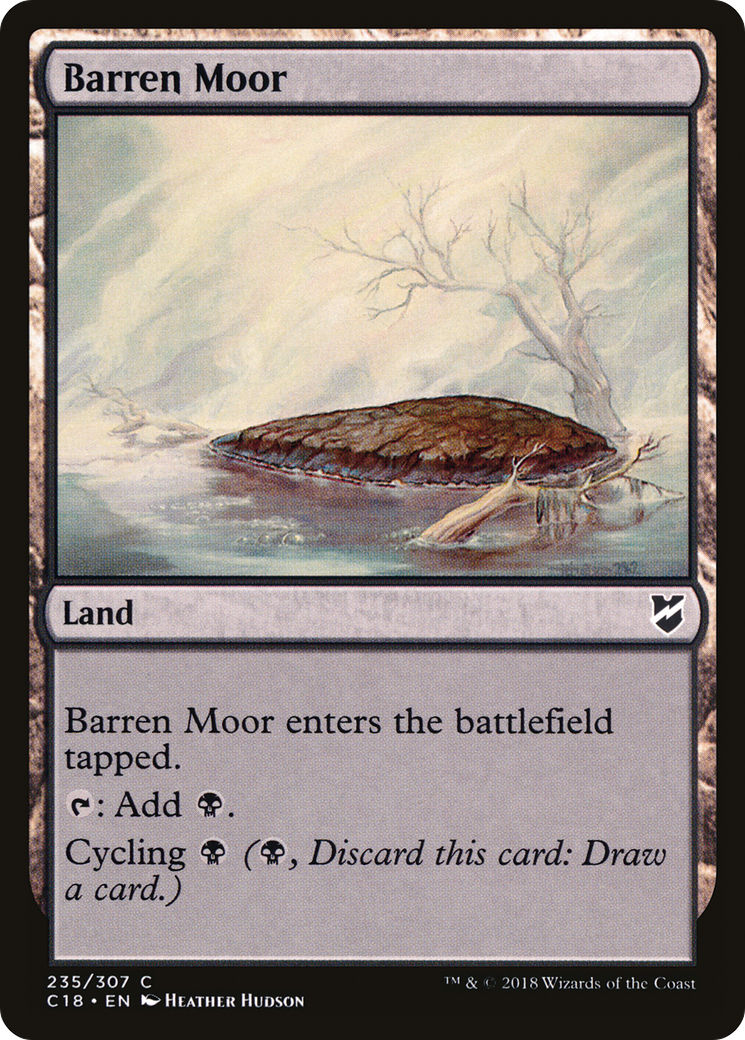 Barren Moor (C18-235) [Commander 2018] MTG Single Wizards of the Coast