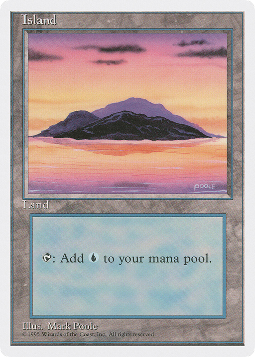 Island (A) (4ED-179) [Fourth Edition] MTG Single Wizards of the Coast