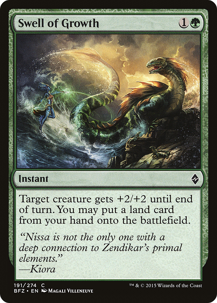 Swell of Growth (BFZ-191) [Battle for Zendikar] MTG Single Wizards of the Coast