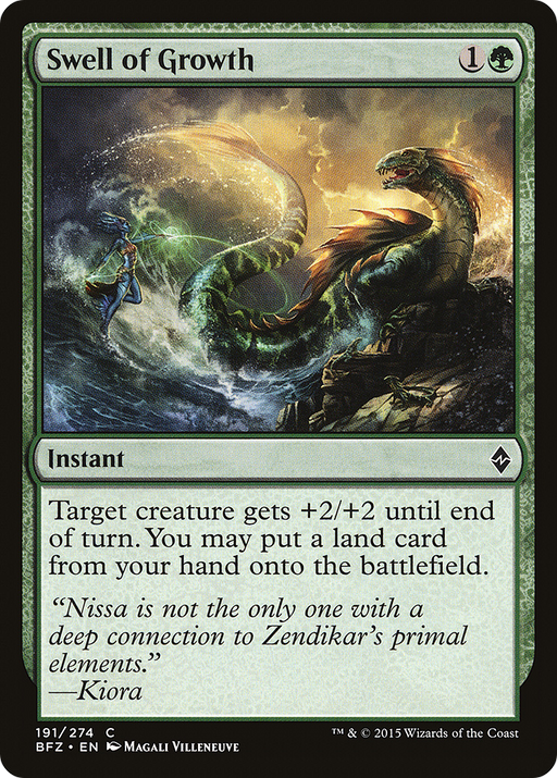 Swell of Growth (BFZ-191) [Battle for Zendikar] MTG Single Wizards of the Coast
