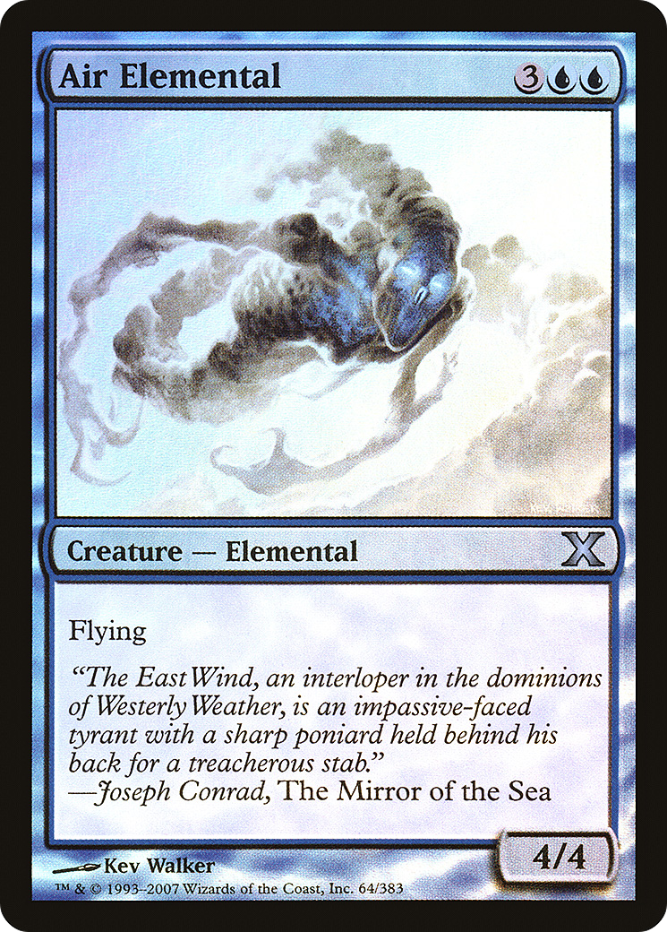 Air Elemental (10E-64★) [Tenth Edition] Foil MTG Single Wizards of the Coast
