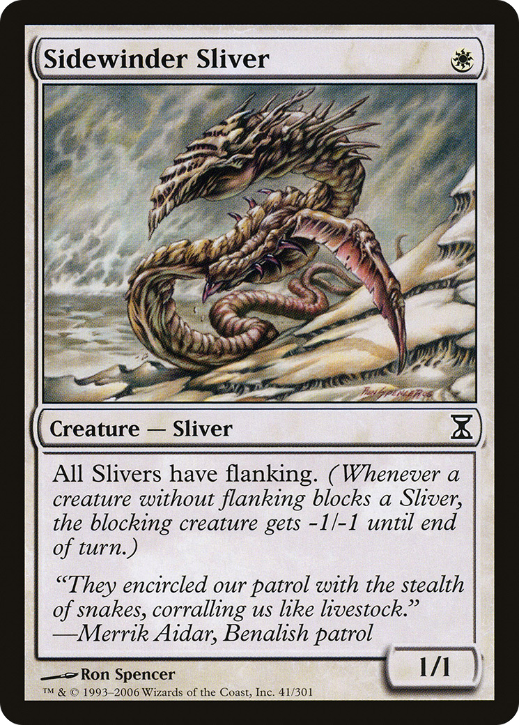 Sidewinder Sliver (TSP-041) [Time Spiral] MTG Single Wizards of the Coast