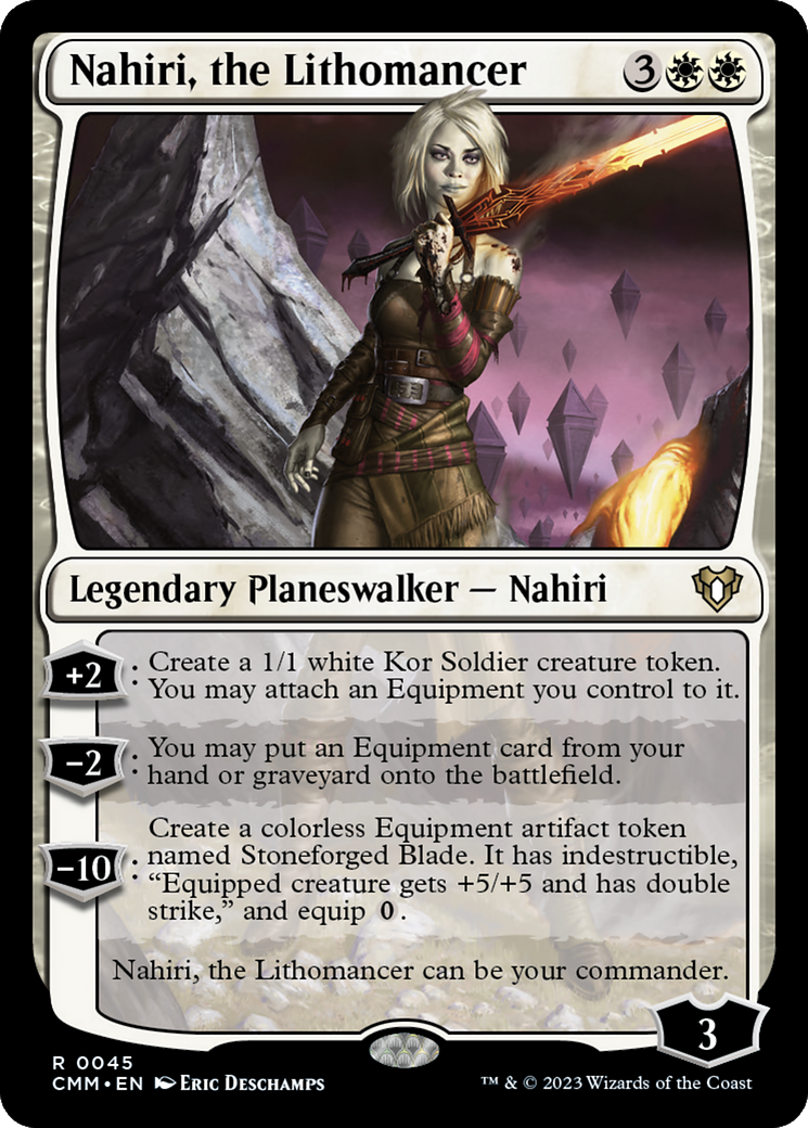 Nahiri, the Lithomancer (CMM-045) [Commander Masters] Foil MTG Single Wizards of the Coast