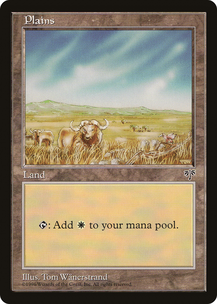 Plains (Buffalo) (MIR-) [Mirage] MTG Single Wizards of the Coast
