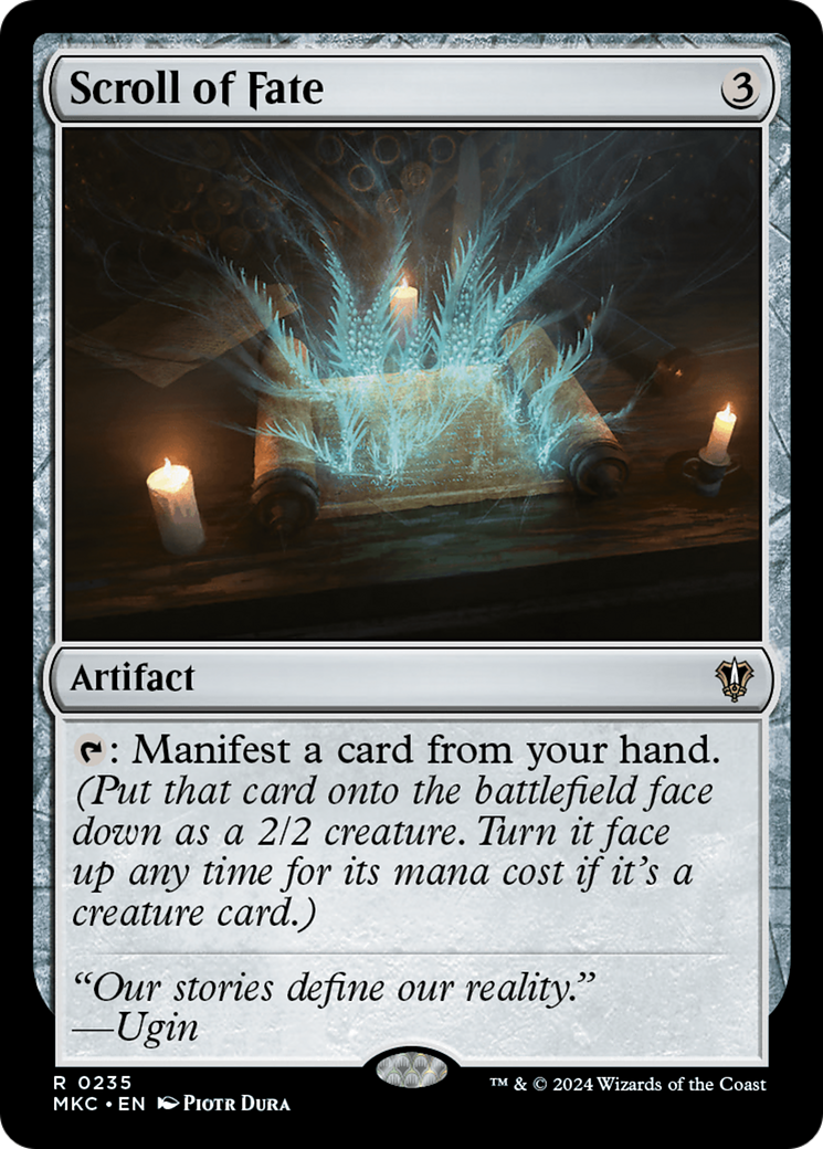 Scroll of Fate (MKC-235) [Murders at Karlov Manor Commander] MTG Single Wizards of the Coast