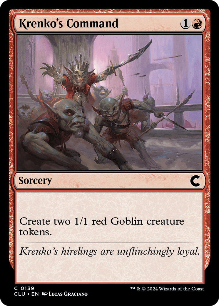 Krenko's Command (CLU-139) [Ravnica: Clue Edition] MTG Single Wizards of the Coast