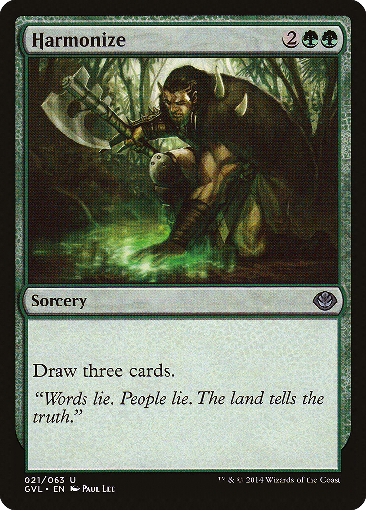 Harmonize (DD3-021) [Misc] Duel Decks Anthology: Garruk vs. Liliana MTG Single Wizards of the Coast