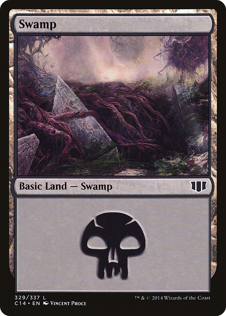 Swamp (329) (C14-329) [Commander 2014] MTG Single Wizards of the Coast