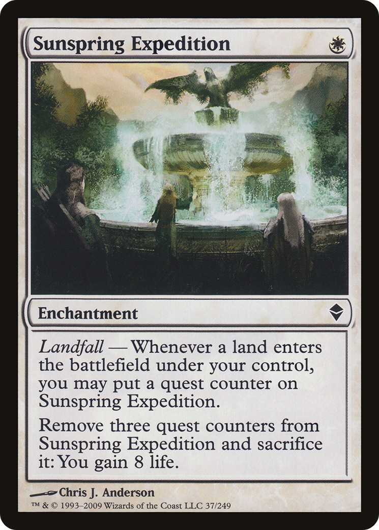 Sunspring Expedition (ZEN-037) [Zendikar] Foil MTG Single Wizards of the Coast