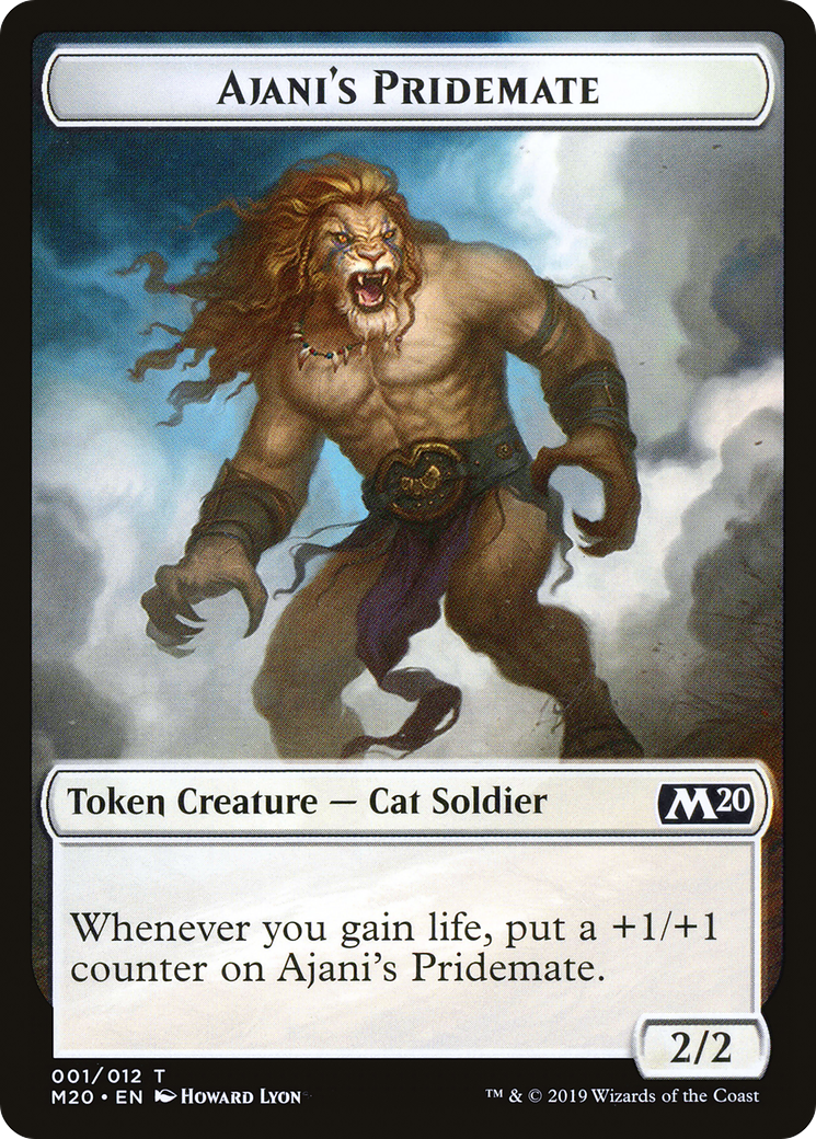 Ajani's Pridemate (M20-001) [Tokens] Core Set 2020 Tokens MTG Single Wizards of the Coast