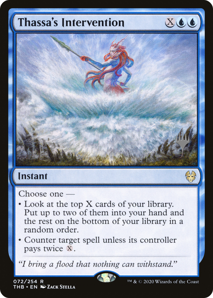 Thassa's Intervention (PPTHB-072) [Theros Beyond Death Promos] Foil MTG Single Wizards of the Coast
