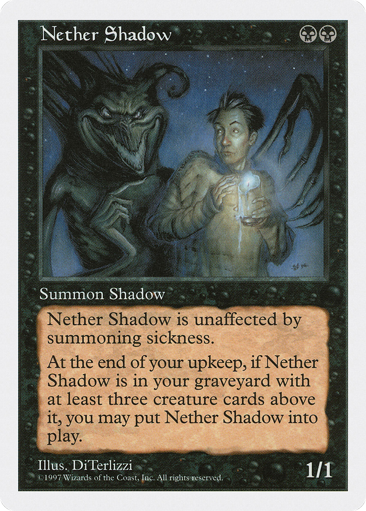 Nether Shadow (5ED-183) [Fifth Edition] MTG Single Wizards of the Coast