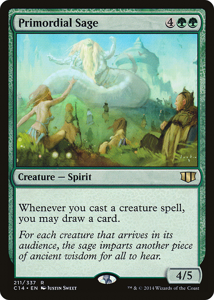 Primordial Sage (C14-211) [Commander 2014] MTG Single Wizards of the Coast