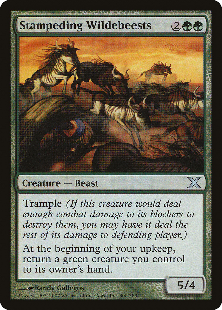 Stampeding Wildebeests (10E-300) [Tenth Edition] MTG Single Wizards of the Coast