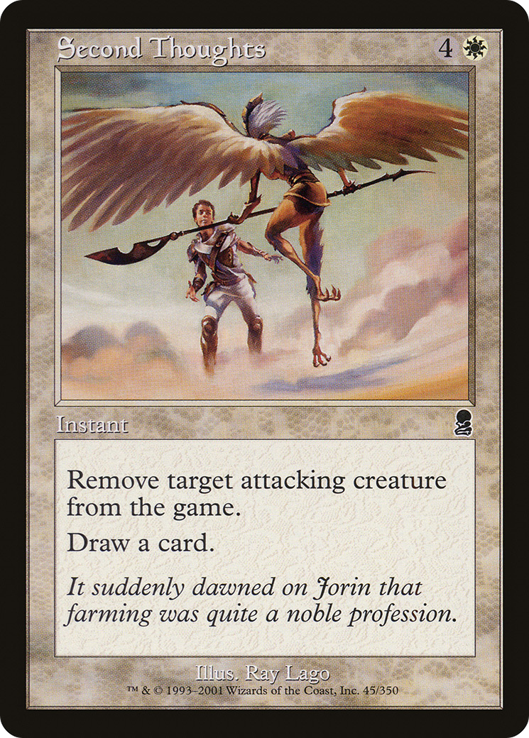 Second Thoughts (ODY-045) [Odyssey] MTG Single Wizards of the Coast