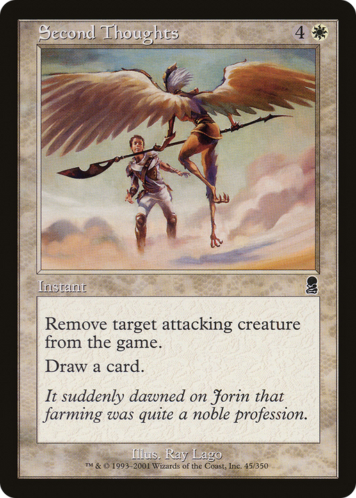 Second Thoughts (ODY-045) [Odyssey] MTG Single Wizards of the Coast
