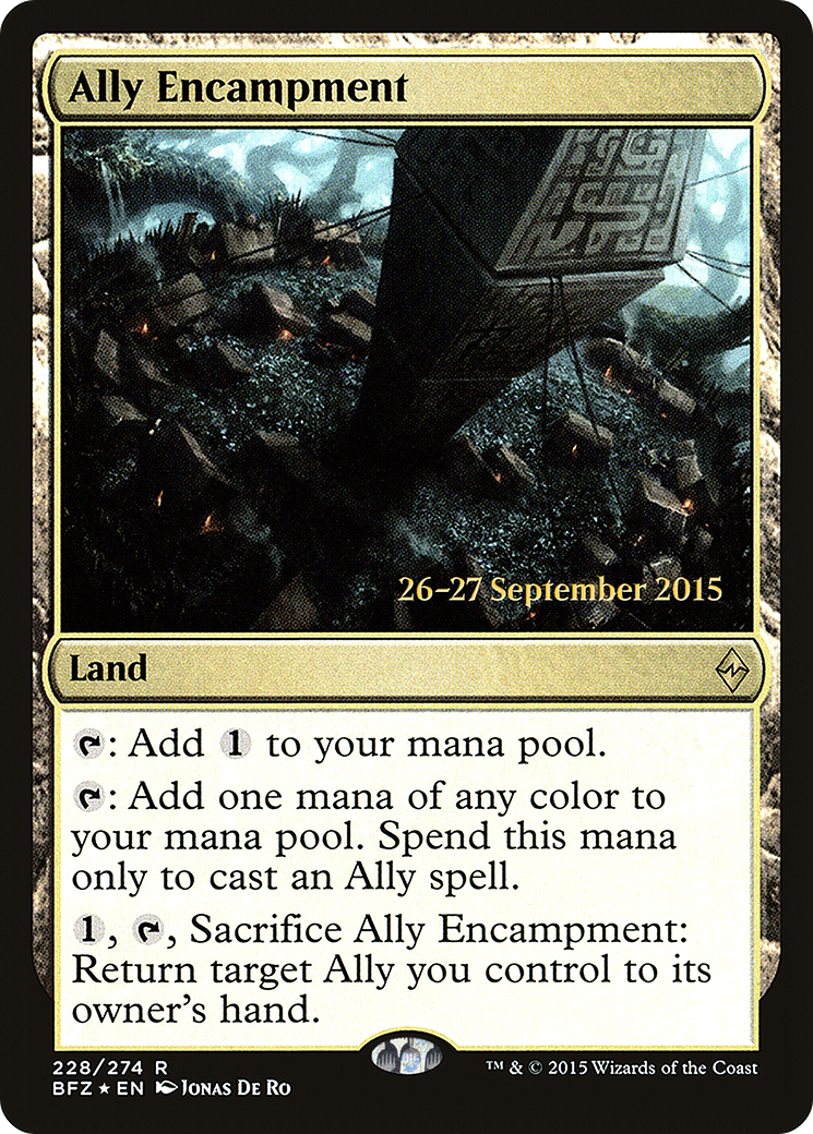 Ally Encampment (PRE-228) [Battle for Zendikar Promos] Foil MTG Single Wizards of the Coast