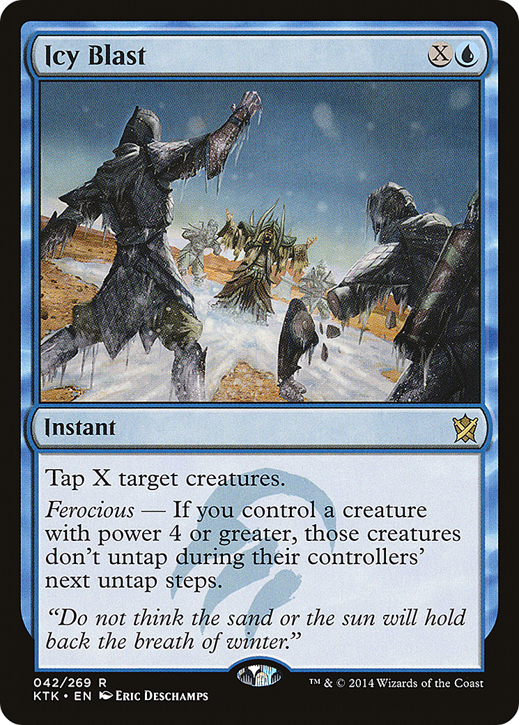 Icy Blast (KTK-042) [Khans of Tarkir] Foil MTG Single Wizards of the Coast