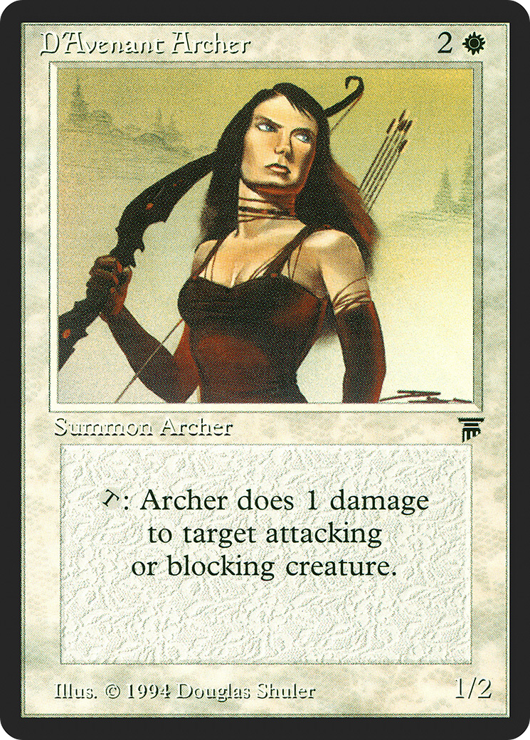 D'Avenant Archer (LEG-) [Oldschool] Legends MTG Single Wizards of the Coast