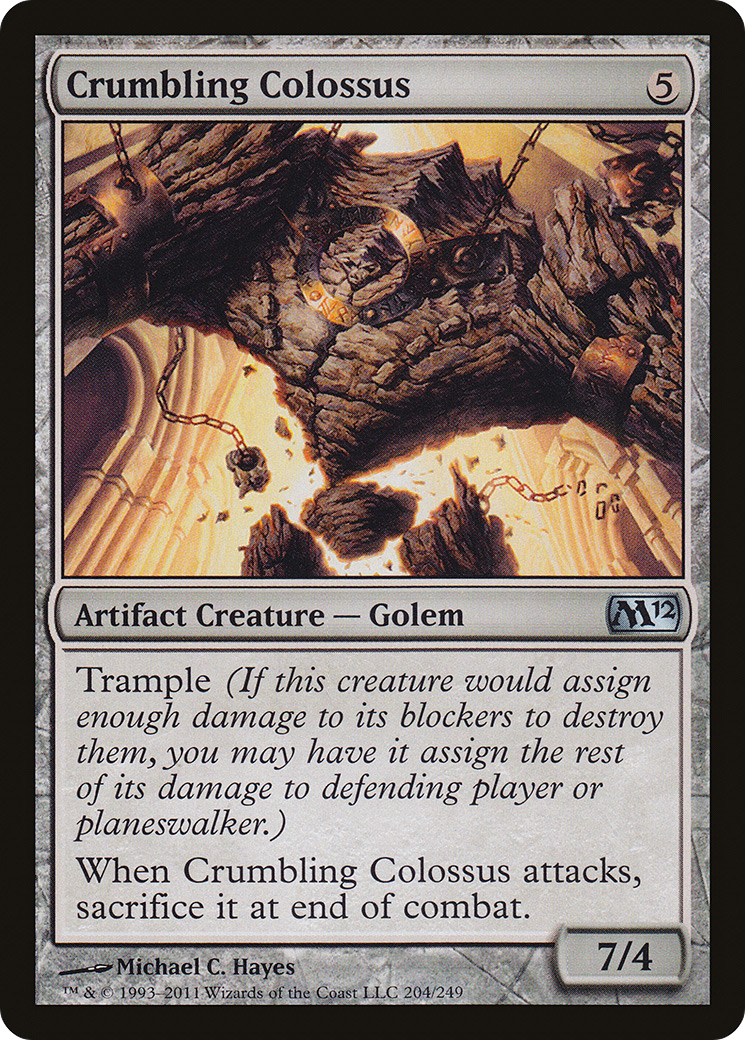 Crumbling Colossus (M12-204) [Magic 2012] Foil MTG Single Wizards of the Coast
