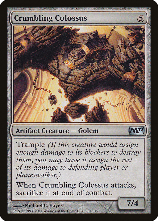 Crumbling Colossus (M12-204) [Magic 2012] MTG Single Wizards of the Coast