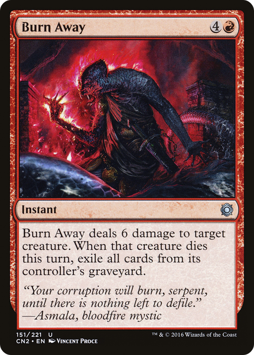 Burn Away (CN2-151) [Conspiracy: Take the Crown] MTG Single Wizards of the Coast