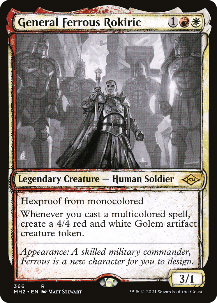 General Ferrous Rokiric (MH2-366) [Modern Horizons 2] (Showcase) Foil MTG Single Modern Horizons 2
