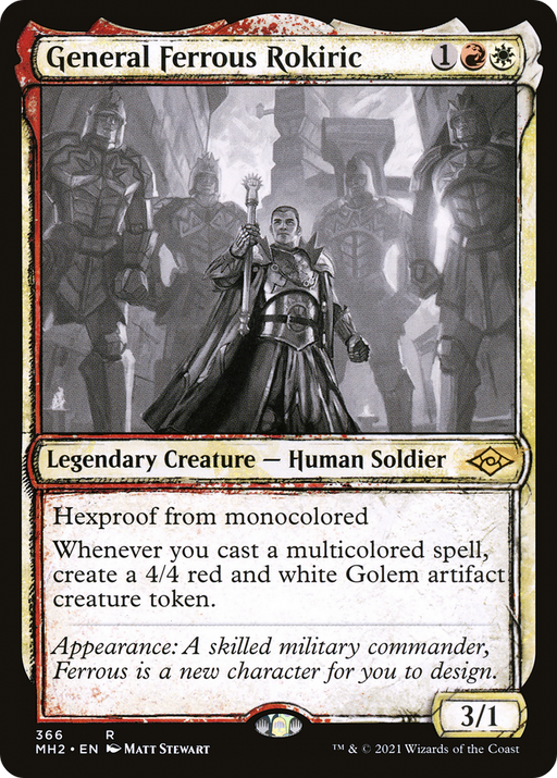 General Ferrous Rokiric (MH2-366) [Modern Horizons 2] (Showcase) Foil MTG Single Modern Horizons 2