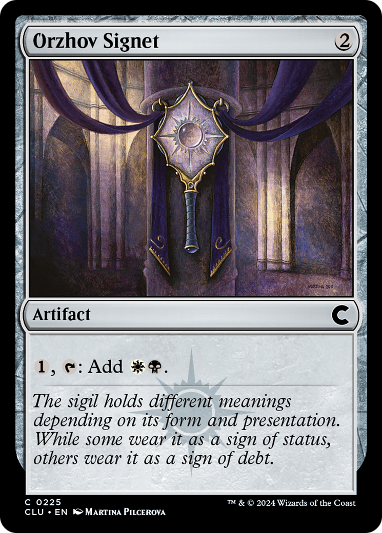 Orzhov Signet (CLU-225) [Ravnica: Clue Edition] MTG Single Wizards of the Coast