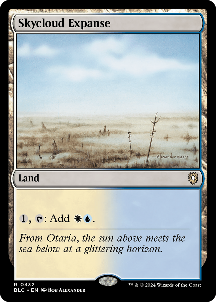 Skycloud Expanse (BLC-332) [Bloomburrow Commander] MTG Single Wizards of the Coast