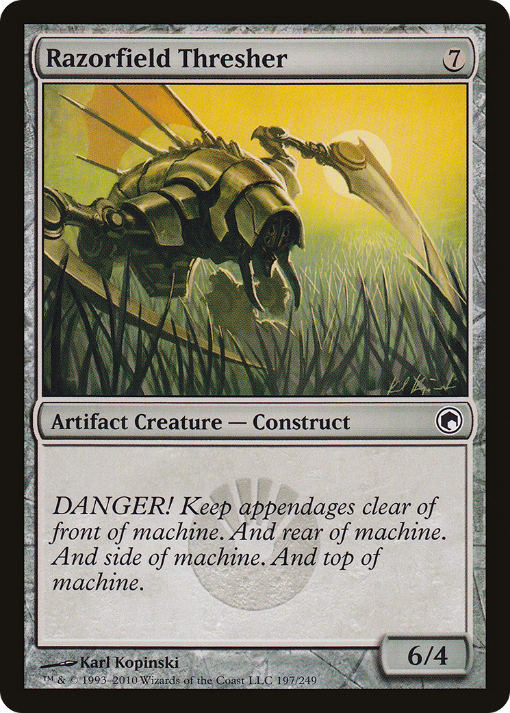 Razorfield Thresher (SOM-197) [Scars of Mirrodin] MTG Single Wizards of the Coast