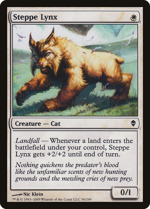 Steppe Lynx (ZEN-036) [Zendikar] MTG Single Wizards of the Coast