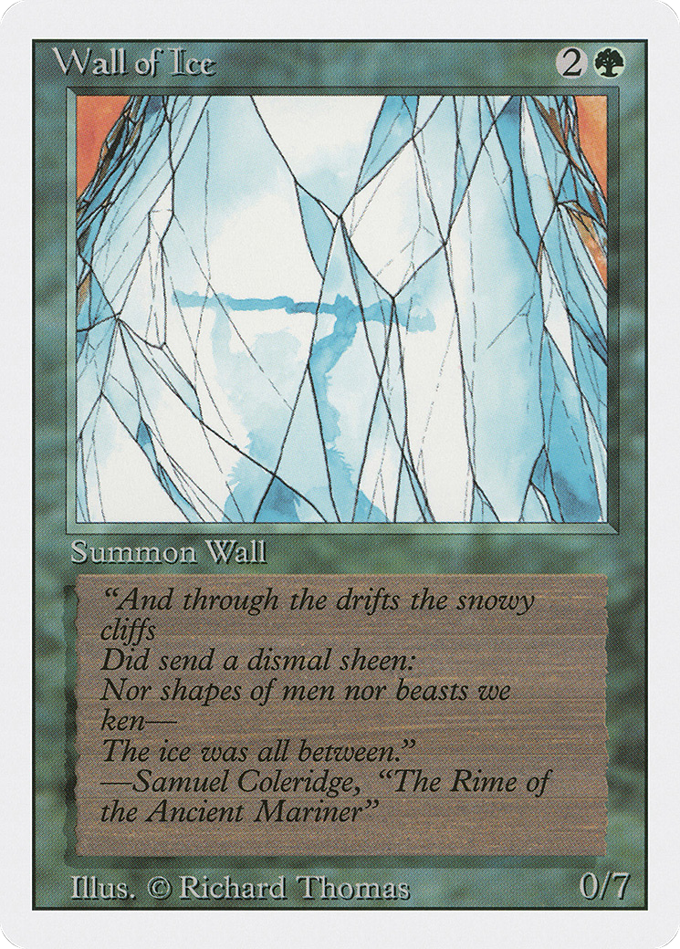 Wall of Ice (3ED-225) [Revised Edition] MTG Single Wizards of the Coast