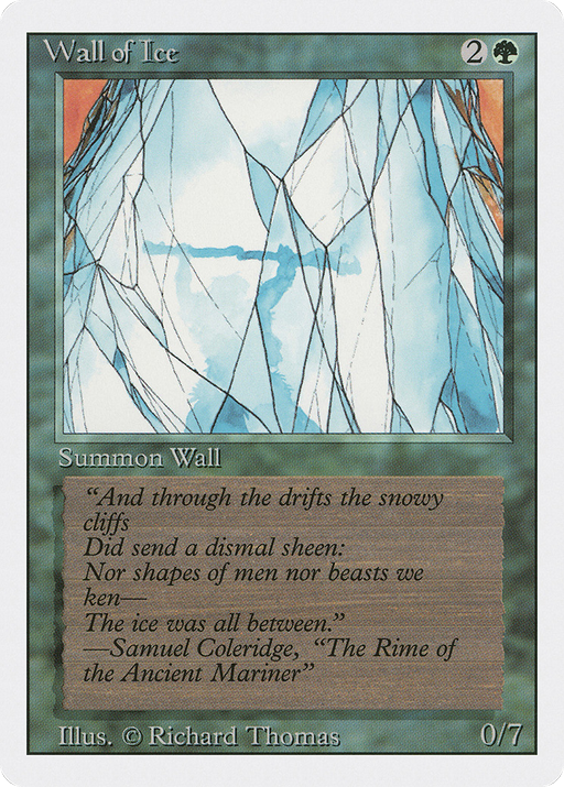 Wall of Ice (3ED-225) [Revised Edition] MTG Single Wizards of the Coast