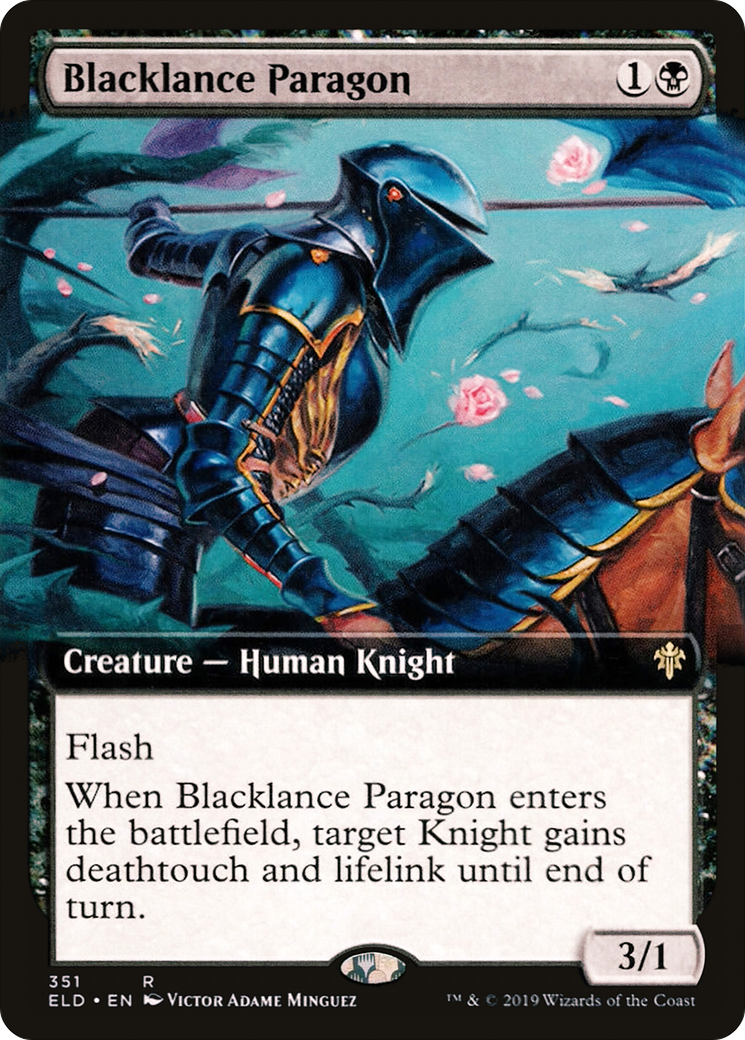 Blacklance Paragon (ELD-351) [Throne of Eldraine] (Extended Art) Foil MTG Single Wizards of the Coast