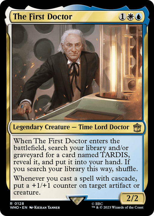 The First Doctor (WHO-128) [Doctor Who] Foil MTG Single Wizards of the Coast